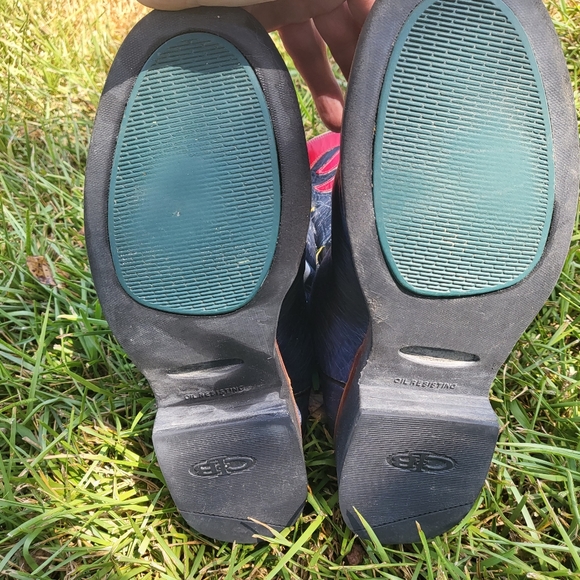 Ladies Lucchese 2000 NavyBlue Western Boots RARE - Picture 8 of 8